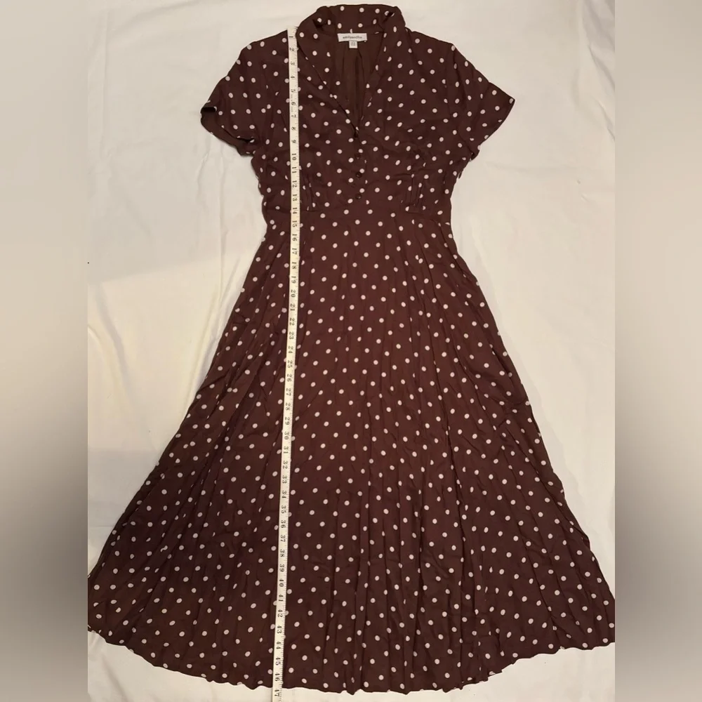 EMILY AND FIN | Adele Toffee Spot Dress [Sample Sale Item!] - Picture 6 of 8